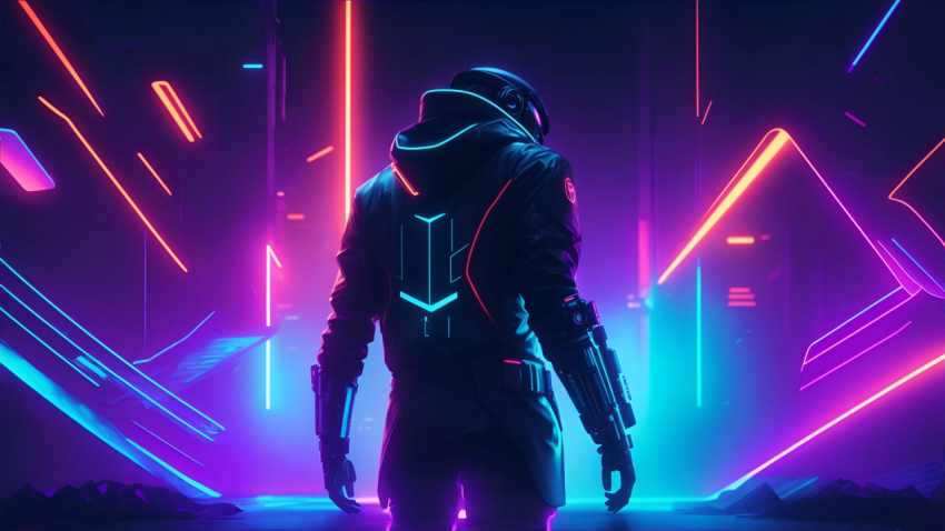 Cyberpunk Astronaut 4k Wallpaper