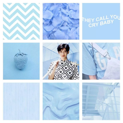 Blue Aesthetic Chanyeol Wallpaper