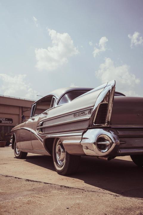 1950s Buick Close up Aesthetic Wallpaper