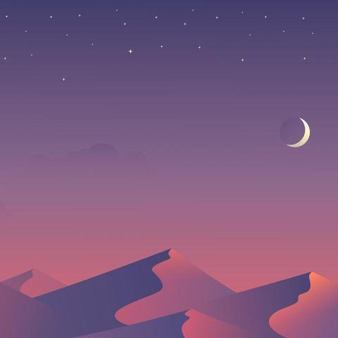 Aesthetic Minimalist Desert Wallpaper